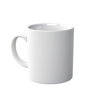 ai gerado branco caneca isolado em uma transparente fundo. png