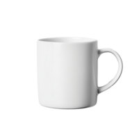 ai gerado branco caneca isolado em uma transparente fundo. png