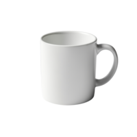 ai gerado branco caneca isolado em uma transparente fundo. png