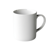 ai gerado branco caneca isolado em uma transparente fundo. png