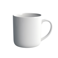 ai gerado branco caneca isolado em uma transparente fundo. png