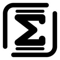Summation Vector Icon
