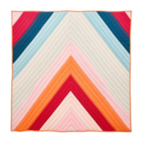 AI generated Quilt. Scandinavian modern minimalist style. Transparent background, isolated image. png