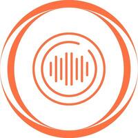 Audio Spectrum Circle Vector Icon