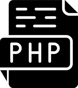 icono de vector de php