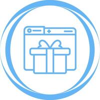 icono de vector de regalo