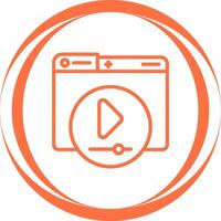 Video Player Vector Icon