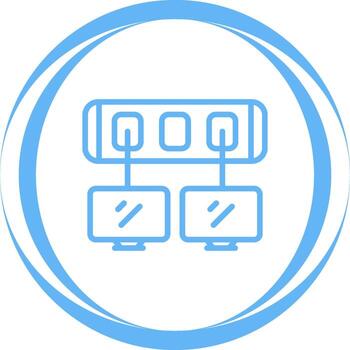 icono de vector de interruptor de red
