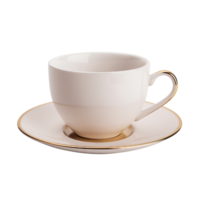 AI generated Pink Gold Mug isolated on a transparent background. png