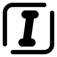 Italic Vector Icon