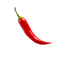 ai généré rouge chaud le Chili poivre isolé sur une transparent Contexte. png