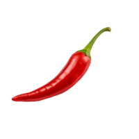 ai généré rouge chaud le Chili poivre isolé sur une transparent Contexte. png