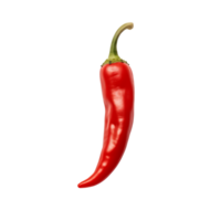 ai gegenereerd rood heet Chili peper geïsoleerd Aan een transparant achtergrond. png