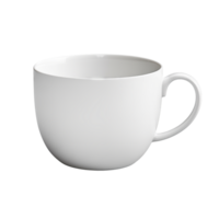 ai gerado branco caneca isolado em uma transparente fundo. png