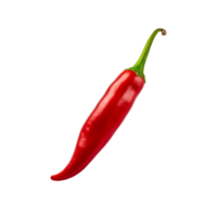 ai généré rouge chaud le Chili poivre isolé sur une transparent Contexte. png