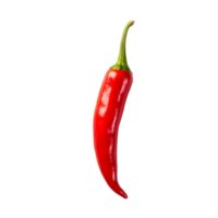 ai generiert rot heiß Chili Pfeffer isoliert auf ein transparent Hintergrund. png