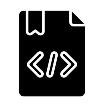 icono de vector de codificación