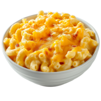 AI generated Mac and Cheese isolated on a transparent background. png