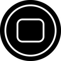 Stop Button Vector Icon