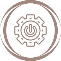 icono de vector de botón de encendido