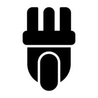 icono de vector de enchufe
