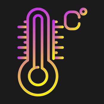 icono de vector de temperatura