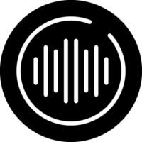 Audio Spectrum Circle Vector Icon