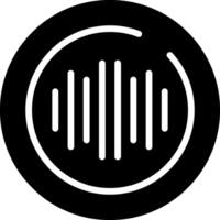 Audio Spectrum Circle Vector Icon