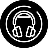 Headphones Circle Vector Icon