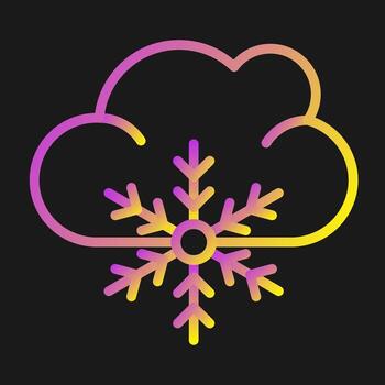 icono de vector de nube