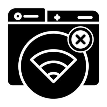 Connection Error Vector Icon