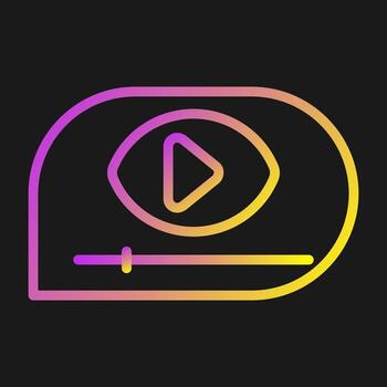 icono de vector de vídeo