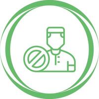 Block User Vector Icon