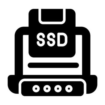 Solid State Drive Vector Icon