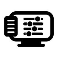 Desktop Computer Vector Icon