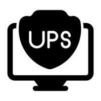 UPS vector icono
