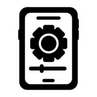 Smartphone Settings Vector Icon