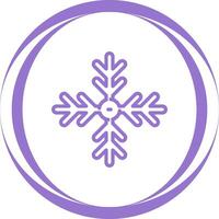 icono de vector de copo de nieve