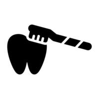 Brushing Teeth Vector Icon