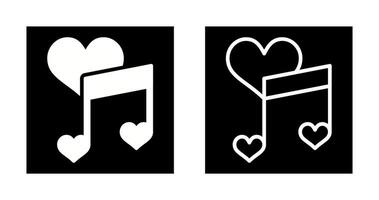 Love songs Vector Icon