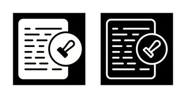 Document Permissions Vector Icon