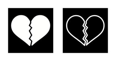 Broken Heart Vector Icon