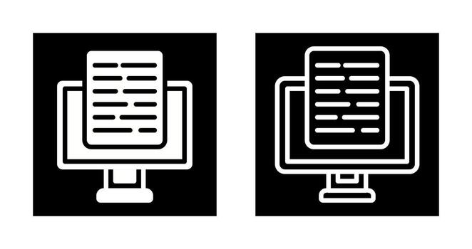 Document Presentation Vector Icon