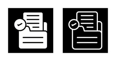 Document Check Vector Icon