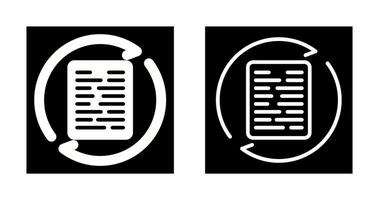 Document Synchronization Vector Icon