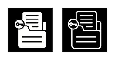 Document Unlock Vector Icon