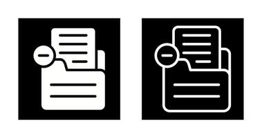 Document Remove Vector Icon