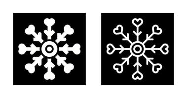 Love snowflake Vector Icon