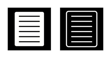 Document Align Justify Vector Icon