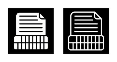 Document Insert Table Vector Icon